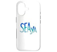 Funny Sea Ya Sea Glass Watercolor Cute Beach Lovers Coque pour iPhone 17