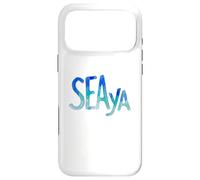 Funny Sea Ya Sea Glass Watercolor Cute Beach Lovers Coque pour iPhone 17 Pro Max