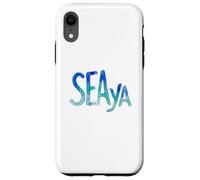 Funny Sea Ya Sea Glass Watercolor Cute Beach Lovers Coque pour iPhone XR