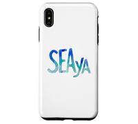 Funny Sea Ya Sea Glass Watercolor Cute Beach Lovers Coque pour iPhone XS Max