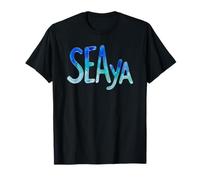 Funny Sea Ya Sea Glass Watercolor Cute Beach Lovers T-Shirt