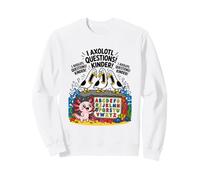 Funny Seagull I Axolotl interroge Les Enfants Lors de Leur Premier Jour d'école Sweatshirt