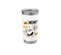 Funny Seagull Mom Mothers Day Mama Seagulls Gobelet isotherme en acier inoxydable double paroi
