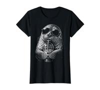 Funny Seal Boire du café glacé T-Shirt Graphique avec Valeur