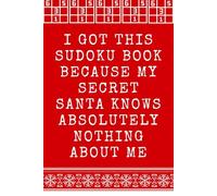 Funny Secret Santa Gift Under 5 Pounds: Sudoku Puzzle Book for Adults and Seniors