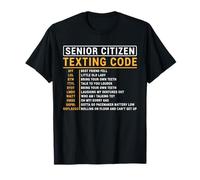 Funny Senior Citizen's Texting Code Fête des pères pour Grand-père T-Shirt