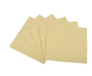 Funny Serviettes en cellulose | 40 x 40 cm, pliage 1/4, triple couche, crème | Lot de 4 (4 x 250 pièces)