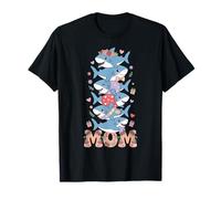 Funny Shark Mom Mama Kids Girls Women Mother's Day T-Shirt