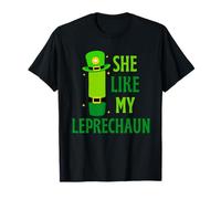 Funny She Likes My Leprechaun, He Likes My Shamrock Couples T-Shirt