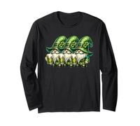 Funny Shenanigans Squad for St Patricks Day GNOME Graphic Manche Longue