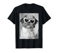 Funny Shih Tzu avec Lunettes de Soleil Chien Mignon Meme Summer Vibes T-Shirt