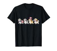 Funny Shih Tzu Drapeau américain du 4 Juillet T-Shirt