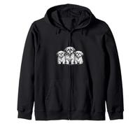 Funny Shih Tzu Trio Dire Dog Lover Illustration Sweat à Capuche