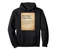 Funny Shit Show Supervisor Dictionnaire Definition Manager Fun Sweat à Capuche