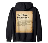 Funny Shit Show Supervisor Dictionnaire Definition Manager Fun Sweat à Capuche