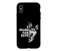 Funny Siberian Husky Coque pour iPhone X/XS