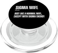 Funny Sigma Wife Funny Gen Alpha Sigma Family Meme Family PopSockets PopGrip pour MagSafe