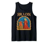 Funny Sir Loin Medieval Knight Meme Sirloin Pun Rennaisance Débardeur