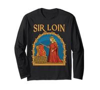 Funny Sir Loin Medieval Knight Meme Sirloin Pun Rennaisance Manche Longue