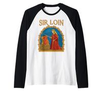Funny Sir Loin Medieval Knight Meme Sirloin Pun Rennaisance Manche Raglan