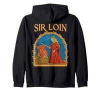 Funny Sir Loin Medieval Knight Meme Sirloin Pun Rennaisance Sweat à Capuche