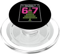 Funny Six Sept Combien de Nuits par Semaine jusqu'à Noël 67 Meme PopSockets PopGrip pour MagSafe