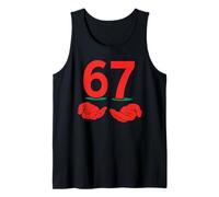 Funny Six Seven 6 7 Hands Meme Trendy Gen Alpha Christmas Débardeur