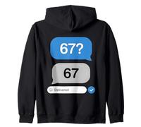Funny Six Seven 6 7 Meme 67 Question Livré Tendance Virale Sweat à Capuche