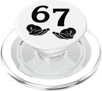 Funny Six Seven 6 7 Meme Gen Alpha Slang 6 7 Hands PopSockets PopGrip pour MagSafe