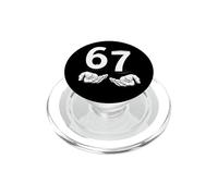 Funny Six Seven 6 7 Meme Gen Alpha Slang 6 7 Hands PopSockets PopGrip pour MagSafe