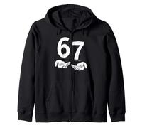 Funny Six Seven 6 7 Meme Gen Alpha Slang 6 7 Hands Sweat à Capuche