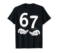 Funny Six Seven 6 7 Meme Gen Alpha Slang 6 7 Hands T-Shirt