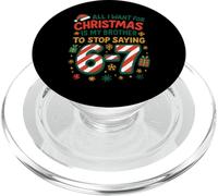 Funny Six Seven 67 Meme All I Want for Christmas Brother PopSockets PopGrip pour MagSafe