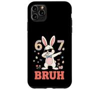 Funny Six Seven Easter Eggs Bunny 67 Bruh 6 7 pour Enfants, garçons et Filles Coque pour iPhone 11 Pro Max
