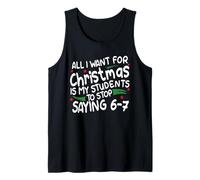 Funny Six Seven Students Christmas 67 Meme Gen Alpha Slang Débardeur