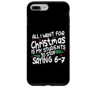 Funny Six Seven Teacher Christmas 67 Meme Gen Alpha Slang Coque pour iPhone 7 Plus/8 Plus