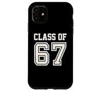 Funny Six Seven Varsity Class of 67 Meme Gen Alpha Slang Coque pour iPhone 11