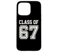 Funny Six Seven Varsity Class of 67 Meme Gen Alpha Slang Coque pour iPhone 15 Pro Max