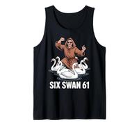 Funny Six Swan 6 1 Meme Gen Alpha Slang Six One Hands Débardeur