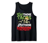Funny Skeleton Dog Eat those Tacos Pet those Doggos Lover Débardeur