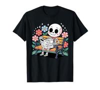 Funny Skeleton Relaxing Bones Vibe Chill Humor Aesthetic T-Shirt