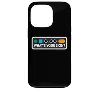 Funny Ski Skier Snowboard What's Your Sign Snowboard Joke Coque pour iPhone 13 Pro