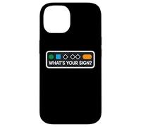 Funny Ski Skier Snowboard What's Your Sign Snowboard Joke Coque pour iPhone 14