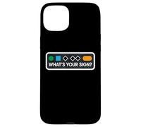 Funny Ski Skier Snowboard What's Your Sign Snowboard Joke Coque pour iPhone 15 Plus