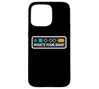 Funny Ski Skier Snowboard What's Your Sign Snowboard Joke Coque pour iPhone 15 Pro Max
