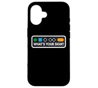Funny Ski Skier Snowboard What's Your Sign Snowboard Joke Coque pour iPhone 16
