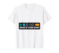 Funny Ski Skier Snowboard What's Your Sign Snowboard Joke T-Shirt Graphique avec Valeur