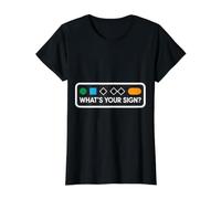 Funny Ski Skier Snowboard What's Your Sign Snowboard Joke T-Shirt Graphique avec Valeur