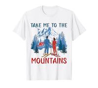 Funny Ski Trip Newly Wedding Couple Ski Assorti Mr Mrs T-Shirt
