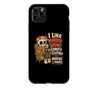 Funny Skull, J'aime Les émissions de Meurtre et Peut-être Les Films d'horreur à 3 Personnes Coque pour iPhone 11 Pro Max